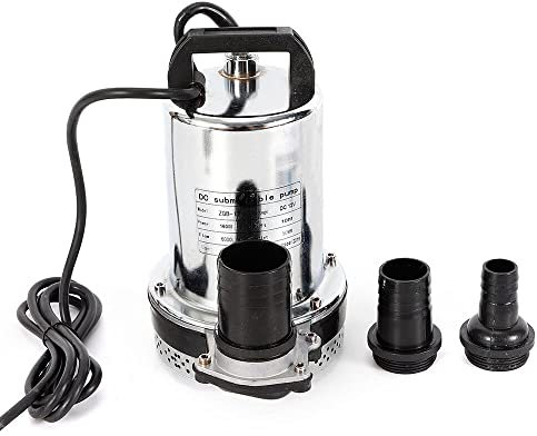 Pompa per acqua sporca, DC 12 V, 160 W, pompa sommersa ad alte prestazioni, 6000 l/h