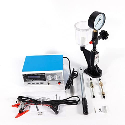 LOYEMAADE CR-C Multifunktions Diesel Einspritzdüsen Tester Prüfgerät 0-600 bar & 0-8000 PSI Common Rail Injector Tester & S60H Injector Validator,Für Dieselmotor Fahrzeug