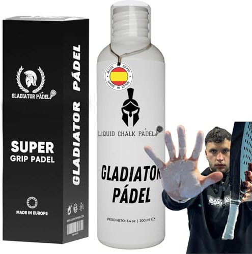 GLADIATOR PADEL - Spray Grip Padel Tennis und Magnesio Padel Tennis-Spray rutschfest Padel-Padel Zubehör Zubehör Tennis-Grip Schläger Padel-Padel Grip-Total Grip Spray (MAGNESIO)