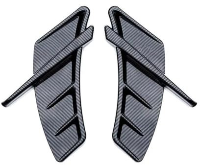 LXBSXY 2 Stück Auto-Kotflügel Seitenschlitze für Audi A4 B8 B9 B7 B6 A5 A6 C7 C6 C5, Kotflügel Dekorative Aufkleber Trim, Air Flow Intake Hole Kühlergrill, Spoiler Körper Dekoration Zubehör