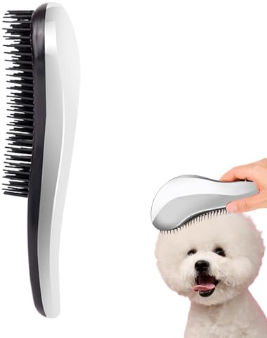 Cepillo desenredante, peine desenredante - Cepillo de perro de agarre cómodo para enredado de perro pequeño | Herramienta de desenredado de largo para mascotas enredadas y de largo