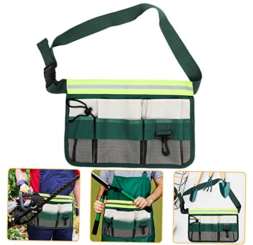 Uonlytech Belt Pouch Reflective Belt for Women Men's Garden Tool Bag Oxford and Plastic Hooks