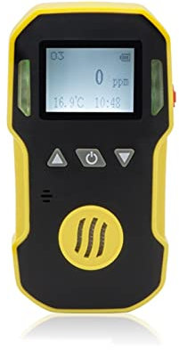 Detecteur de Gaz, Détecteur De Gaz Portable Éthylène C2H4 C2H4 Compteur USB Rechargeable 0-1000ppm, 1 PPM pour Le Travail et la Maison(0-500ppm-1ppm)