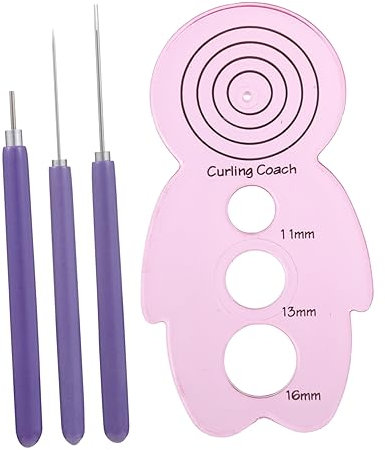 BEBEMOKO 4piezas Herramientas De Curling Para Manualidades Papel Kit De Para Hacer Tarjetas y Decoraciones Papel Quilling Incluye Pluma De Quilling Aguja