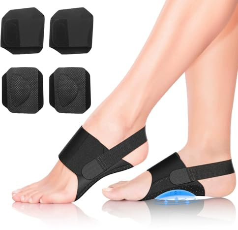 Bandage för plantar fasciit, stöd för plantar fasciit och plattfot, justerbart stöd för kvinnor och män, för sport och vardagsbruk, 2 PCS