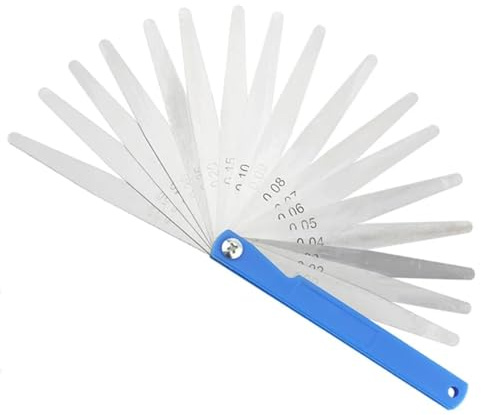 Spessimetro a lamelle Calibro a spessimetro Set di calibri metrici for la misurazione di fogli Calibro Lame Valvole Fogliame di valvole Calibro di spaziatura Strumenti per candele, valvole, pistoni, c