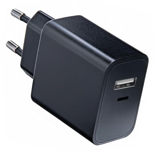 acce2s Chargeur Rapide 25W Universel Double Ports USB & USB-C 2026, Technologie PD QC 4.0, Compact, Charge Rapide et sécurisée Compatible iPhone, Samsung Galaxy, Google Pixel, Xiaomi (Voir liste)