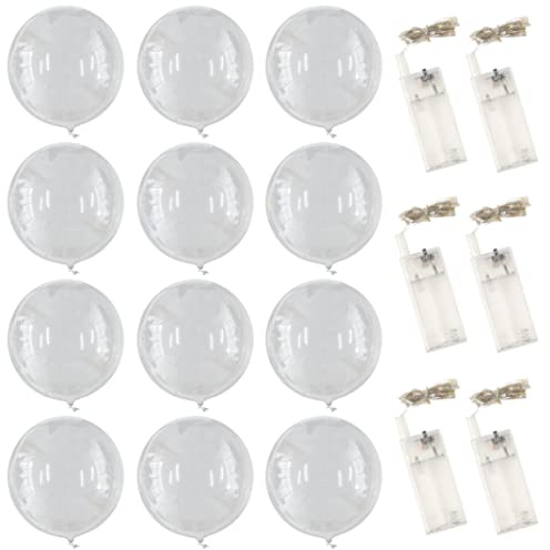 Globos luminosos, globo de helio Bobo de 20 pulgadas con cadena de 2M, globo iluminado para decoración para fiesta de boda, 22 Uds.