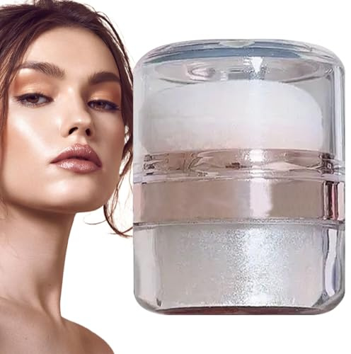 Resaltador Con Brillo Brillante - Polvo Facial Y Corporal De 3 G, Brillo De Contorno Radiante | Maquillaje Cosmético Destacados Herramientas Para Mujeres Niñas Festival Sesión De Fotos Cuidado