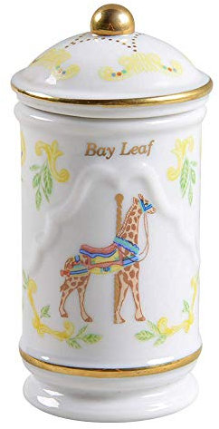 Lenox porcelana Carrusel para especias Jar – Bahía de hojas