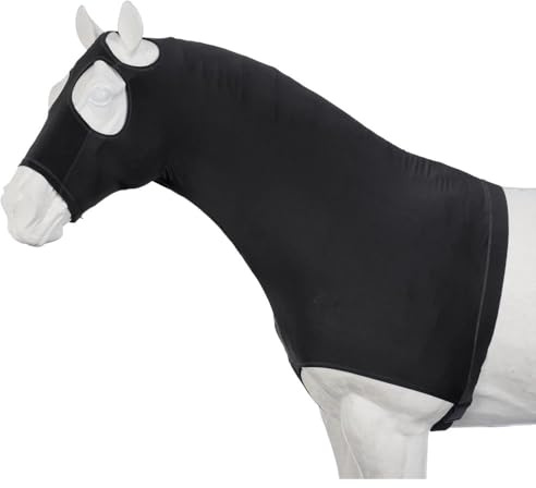 Tough1 Mane Stay Spandex Hood - Black - Medium