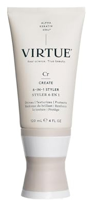 Virtue Create 6-in-1 Styling Cream, Heat Protectant, Frizz-Control, 120 ml