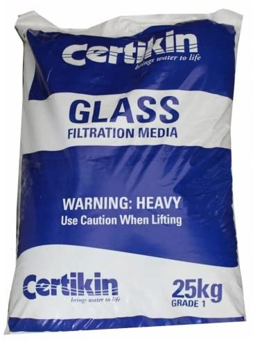 Pondlife Filterglas Körnung 0,5-1,0 mm - Hochwertiges Pool Filtermedium im 25 kg Sack