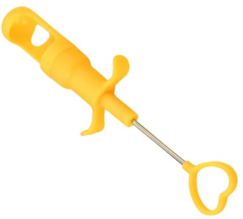 MUCKLILY Dénoyauteur Outil Facile à Utiliser et Ergonomique Jaune de Cerises Portable en PP pour Enlever Rapidement Noyaux Cuisine Domestique