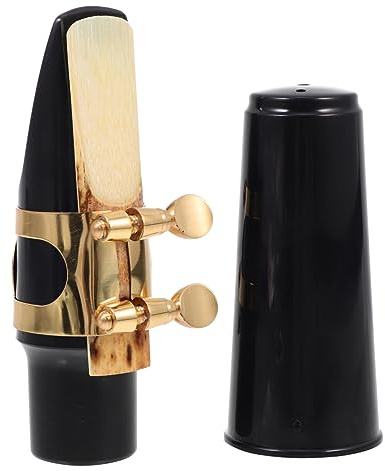 Altsaxophon Satz Blattschrauben und Blattkappen, 1 Satz | Saxophonspieler, Kunststoff und Metall, Polierte Oberfläche, Robust Verarbeitet