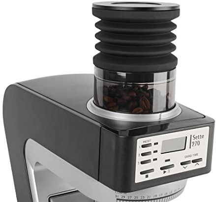 Coffee Grinder Cleaning Tools Single Dose Hopper and Silicone Bellows Clear PC Advanced Add-On Part Compatible with Baratza Sette Grinder