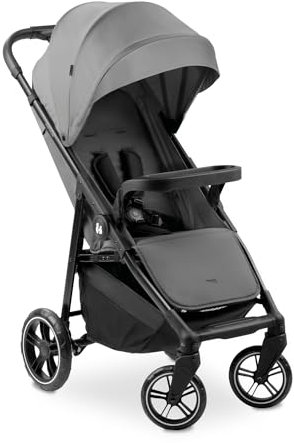 hauck Shop N Care Carrito Bebé hasta 22 kg - Silla de Paseo Ligera Reclinable, Carro con Bandeja, Plegado Compacto, Capota UPF 50+ - Grey