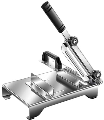 Hogvinnatil Shabu Shabu Shabu - Cortadora de acero inoxidable de 0,2 mm a 8 mm, cortador de rollos de piel de vacuno, rebanadora para cocina casera, mango