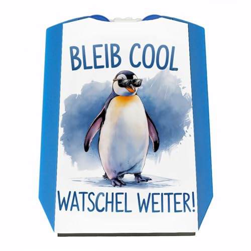 speecheese Pinguin mit Sonnenbrille Bleib cool Parkscheibe Lustiger Eiskratzer mit Spruch für Autofahrer