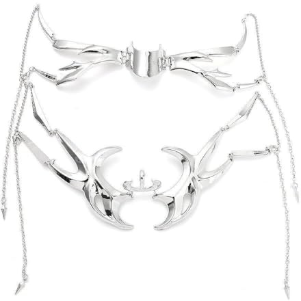 BeiLuo Munson – Demi-masque mécanique en métal Munson Steampunk – Lrregular – Bijoux industriels pour Halloween, cosplay, horreur Cyberpunk – Couvre-chefs réglables pour homme et femme (avec sangle)