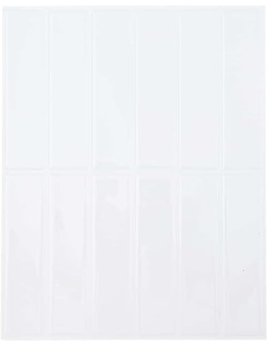 vidaXL Carrelage rectangulaire 20 pcs Blanc 29 x 22.9 cm, Carreaux de Salle de Bain, rectangulaires, résistants à l'eau, Finition Brillante, déco pour Votre Maison