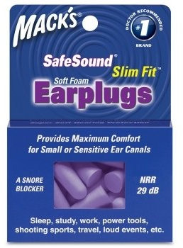 Mack's SafeSound Slim Fit Soft Foam Earplugs