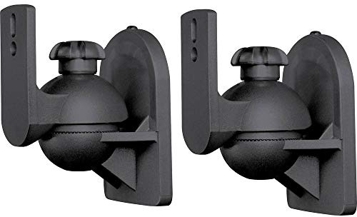 Speaka Professional Speaker Wall Mount Tilting and Swivelling Wall Distance (Max.): 6.4 cm Black 1 Pair