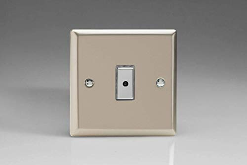 Varilight 1-Gang 1-Way Remote/Tactile Touch Control Master LED Dimmer 1 x 0-100W (Max 10 LEDs) Satin Chrome JNE101