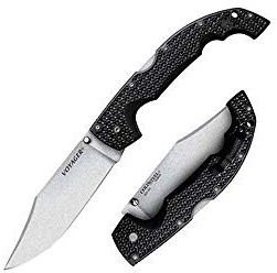Cold Steel, Voyager XL Lockback, Klappmesser, Clip Point Klinge, Taschenmesser, Griff: Griv EX, AUS-10A Klingenstahl, scharfes Messer für Outdoor, Camping, Schnitzen