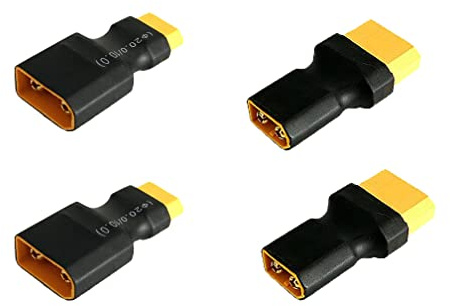 Boladge 2 Piezas Conector Macho Enchufe XT90 a Conector Hembra Enchufe XT60 y 2 Piezas Conector Hembra Enchufe XT90 a Conector Macho Enchufe XT60 para RC Lipo ESC