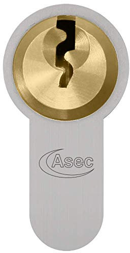 ASEC Vital 6 Pin Double Euro Dual Finish Snap Resistant Cylinder - 124mm 77/47 (72/10/42)