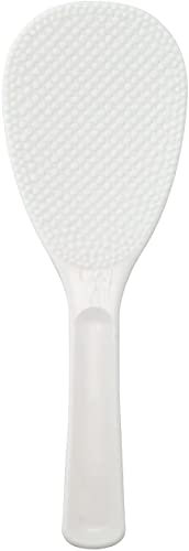 Cucchiaio da portata per riso Shamoji in stile giapponese, spatola di plastica bianca, prodotto in Giappone, BSY23016 16 cm