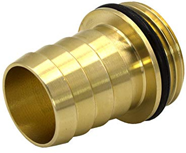 VARIOSAN slangkoppling 15310, 1 tum AG x 3/4 tum tyll, mässing, O-ring