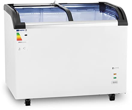 Royal Catering RCFZ-198G Grand Congélateur Coffre Bahut Horizontal Professionnel (Volume : 273 l, Réfrigérant : R290, Puissance : 198 W, Plage de température : -30 – 5 °C, Matériaux : acier/aluminium)
