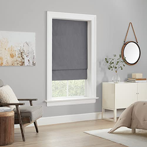 Eclipse Dillan Verdunkelungsvorhang, kabellos, gefüttert, für Wohnzimmer, 78,7 x 162,6 cm, Grau