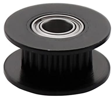 5 Stück GT2 Idler Zahnrad/Laufrolle 20 Zähne für 10mm Zahnriemen Schwarz Umlenkrolle, Bohrung 5mm