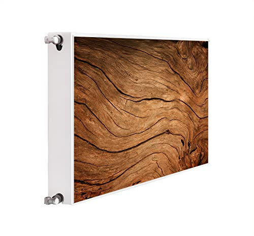 DarHaus Magnet Heizkörperverkleidung Heizkörperabdeckung Heizung Schutz, 100x60 Motiv Holz