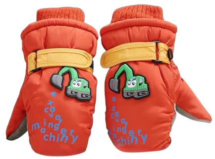 ZONTO Kinderhandschuhe wasserdichte Handschuhe Für Winterskifahren Für Kinder, Samt, Süß, Warm Und Verdickt, 4-5-6 Jahre Alte Handschuhe-T-3-6 Jahre Alt