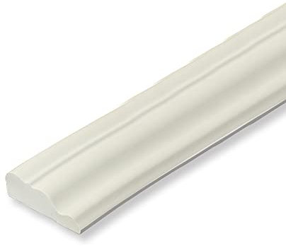 GELINTONG Flexiblem Schaumstoff Wandverkleidung,Abziehen und Aufkleben,Wandleiste,Selbstklebende,Zierleisten für Wandkanten, Fußleisten, Tür- und Fensterrahmen, Heimdekoration,5 m x 47 mm,Cremeweiß