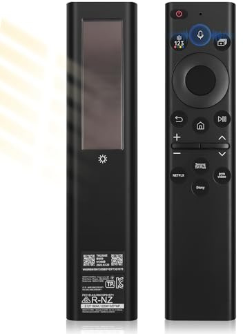 New BN59-01385A Solar Voice Remote Replacement for Samsung TV Remote with 4 Shortcut Buttons, Compatible with Samsung Smart TVs 2018~2026 4k 8K Ultra HD Neo QLED, The Frame and Crystal UHD Series