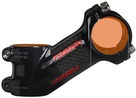 Fahrrad Vorbau Carbon Vorbauten 10/17/25/35 Grad MTB Lenker Vorbau Leistung 31,8 Mm Ultraleichte Fahrrad Lenker Vorbauten MTB Fahrrad Griff Tabelle Fahrradlenker ErhöHung ( Color : 35Degree-80mm-Gloss