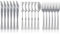 Cutlery Set Metallic Tableware Spoons Knives and Forks Multipurpose Flatware Set for Birthday Wedding Parties Picnics Desserts BBQ Catering Christmas Kitchen Accessories (Pack of 18)