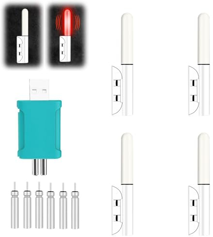 Nexoria Knicklichter Angeln, 4 Stück Bissanzeiger Angeln Wasserdicht Swinger Angeln mit Schnalle Leuchtstäbe Angeln achtangeln Biss Alarm Angelzubehör für Angelrute (Weiß)