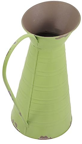 ULDIGI Vase Vintage en Fer De Style Ferme Pot De Fleurs pour Décoration Intérieure Jardinière en Métal Rustique