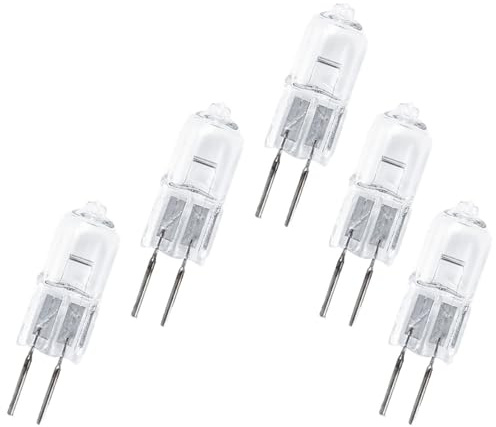 WOLTHID Halogenlampen G5.3 35W 70W 24V 100W 150W Halogenlampen JC Typ Lampe Warmweiß für Unterschrank Puck Licht Ersatz 5PCS 35W