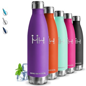 Grsta Thermosflasche - 0.75 liter - Trinkflasche Edelstahl, BPA-Freie, Isolierflasche, 24h Kalt & 12h Warm, Wasserflasche Doppelwandig, Trinkflasche Sport für Wandern, Reisen, Camping