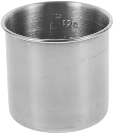 POPETPOP Taza Medidora De Acero Inoxidable Para Olla Arrocera 150 Ml Escala Clara Boca Ancha Exacta Para Medir Arroz y Líquidos Cocina Hogar