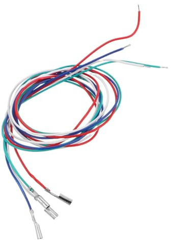 Kupfer Tonkopfkabel für Plattenspieler und Grammophone | Farbkodierung, Stabile Audioübertragung, Kompatibel mit Turntable und Phonograph, 4 Stück