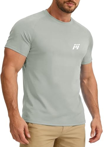 MEETWEE Rashguard Homme UPF 50+ – T-Shirt UV Anti-Élasthanne Séchage Rapide – Haut de Sport Extensible pour Surf Natation Pêche