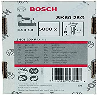 Bosch 5000x Stauchkopfnagel, 1.2/18g (25 mm, Kompatibel mit GNH 18V-50 M Professional, Zubehör für Nagler)